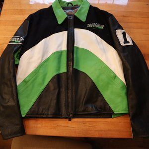 Kawasaki Team Leather and Wool Racing Jacket